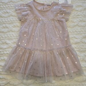 NWT Baby GAP Glitter Dot Tulle Dress | 6–12M